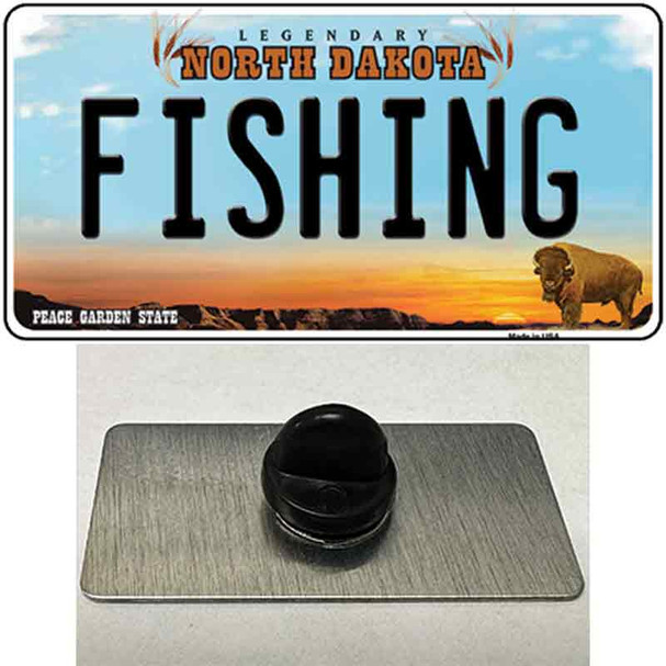 Fishing North Dakota Wholesale Novelty Metal Hat Pin