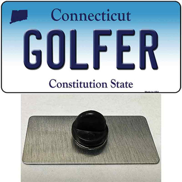 Golfer Connecticut Wholesale Novelty Metal Hat Pin