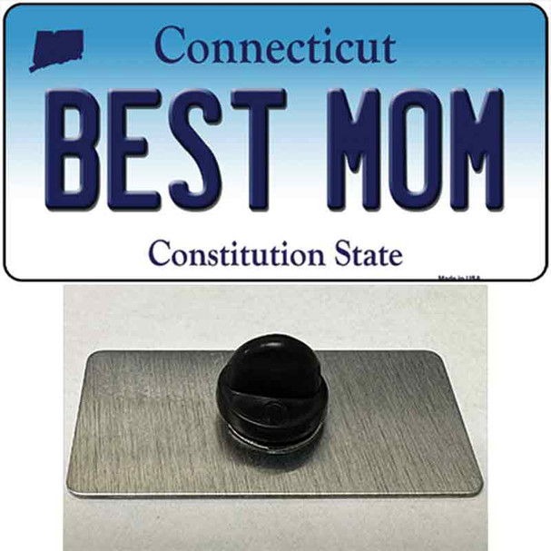 Best Mom Connecticut Wholesale Novelty Metal Hat Pin