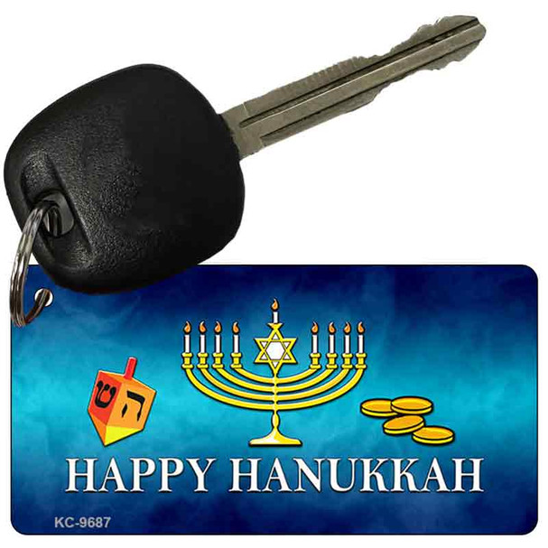 Happy Hanukkah Novelty Aluminum Key Chain KC-9687