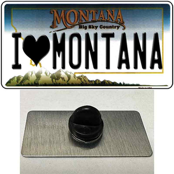I Love Montana State Wholesale Novelty Metal Hat Pin