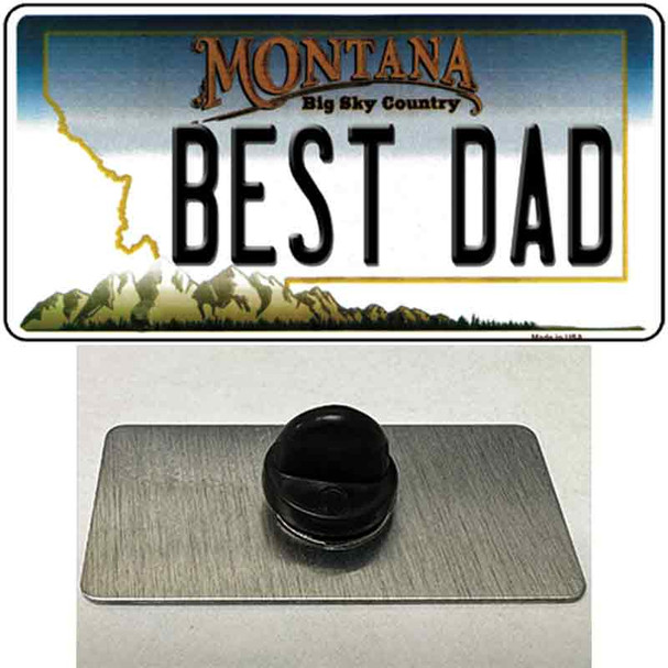 Best Dad Montana State Wholesale Novelty Metal Hat Pin