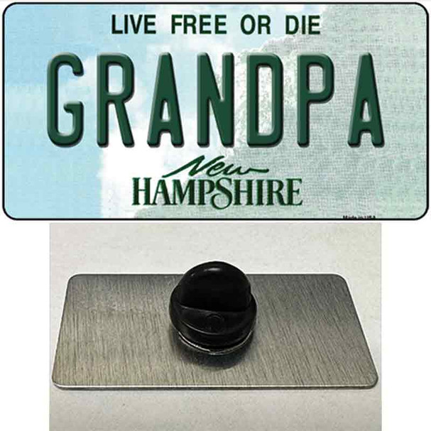 Grandpa New Hampshire State Wholesale Novelty Metal Hat Pin