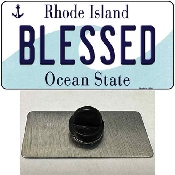 Blessed Rhode Island State Wholesale Novelty Metal Hat Pin