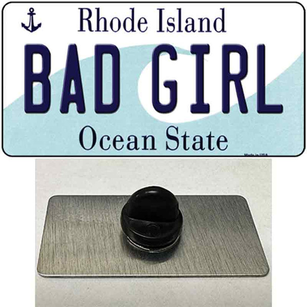 Bad Girl Rhode Island State Wholesale Novelty Metal Hat Pin