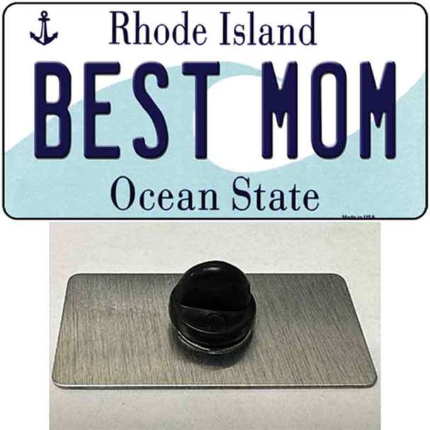 Best Mom Rhode Island State Wholesale Novelty Metal Hat Pin