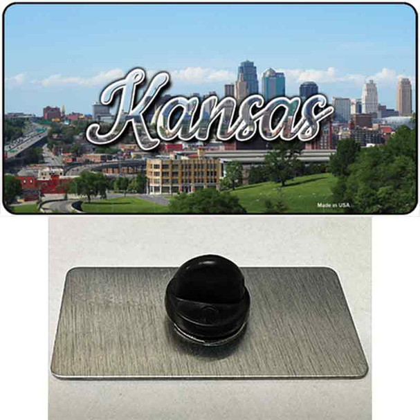 Kansas Downtown Skyline State Wholesale Novelty Metal Hat Pin