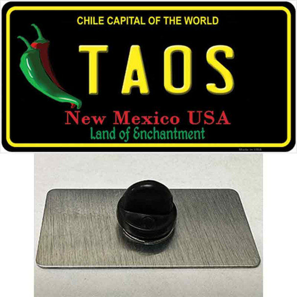 Taos New Mexico Black State Wholesale Novelty Metal Hat Pin