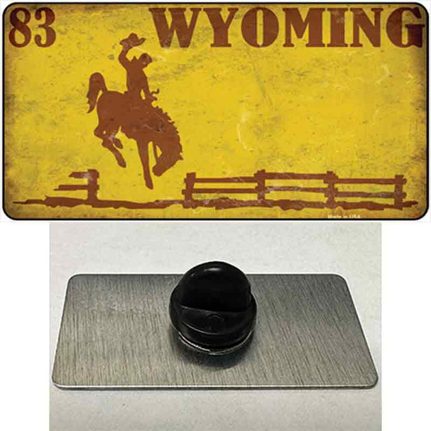 Wyoming Yellow Rusty Wholesale Novelty Metal Hat Pin