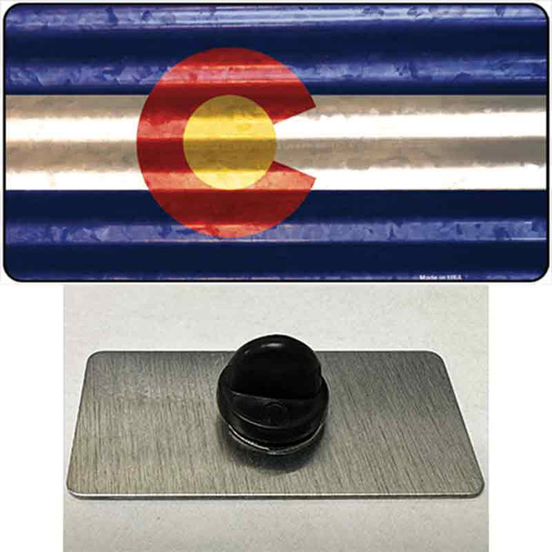 Colorado Corrugated Flag Wholesale Novelty Metal Hat Pin