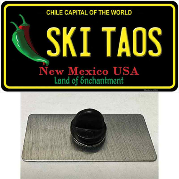 Ski Taos Black New Mexico Wholesale Novelty Metal Hat Pin