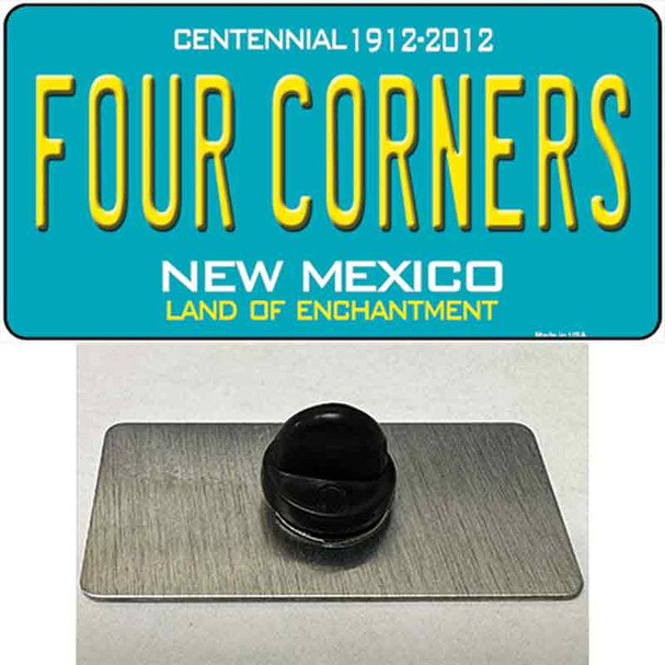 Four Corners Teal New Mexico Wholesale Novelty Metal Hat Pin