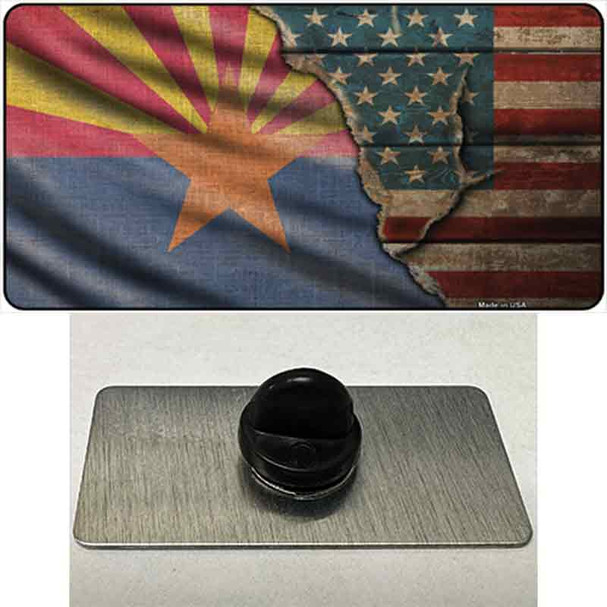 Arizona/American Flag Wholesale Novelty Metal Hat Pin