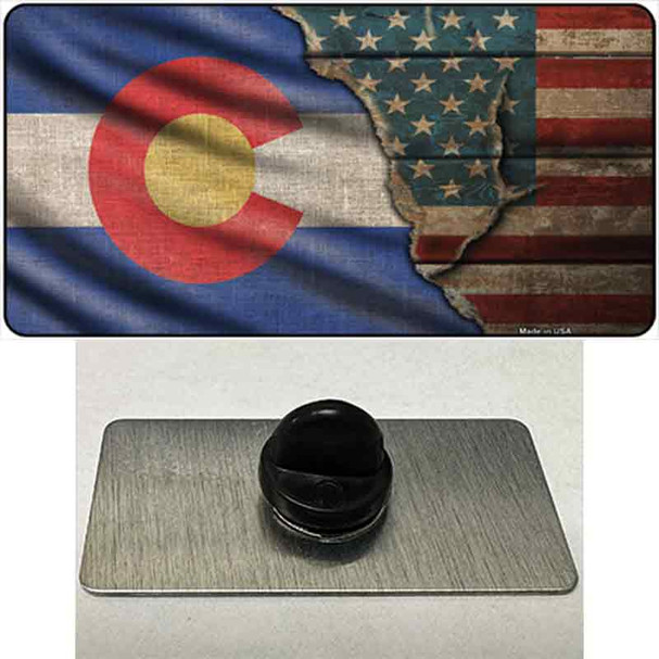 Colorado/American Flag Wholesale Novelty Metal Hat Pin