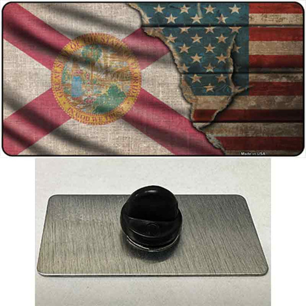 Florida/American Flag Wholesale Novelty Metal Hat Pin