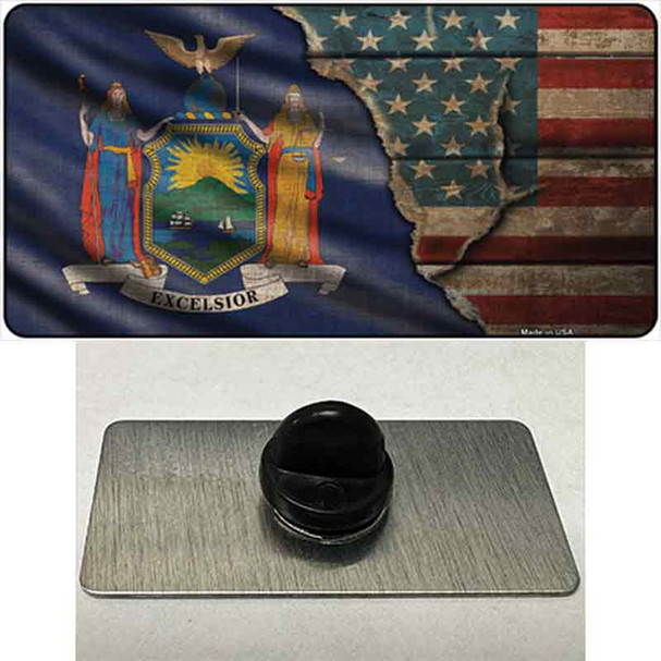 New York/American Flag Wholesale Novelty Metal Hat Pin