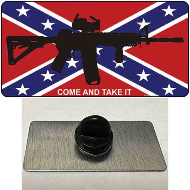 Come and Take It Confederate Flag Wholesale Novelty Metal Hat Pin
