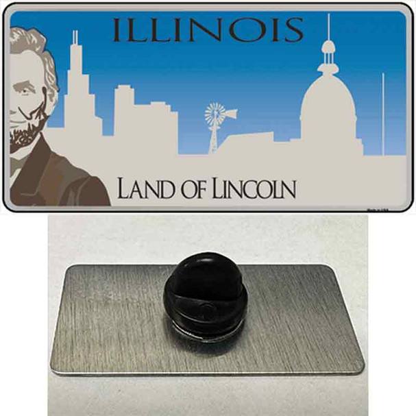 Illinois Blank Wholesale Novelty Metal Hat Pin