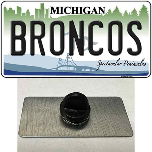 Broncos Michigan Wholesale Novelty Metal Hat Pin