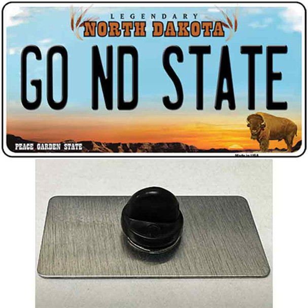 Go North Dakota State Wholesale Novelty Metal Hat Pin
