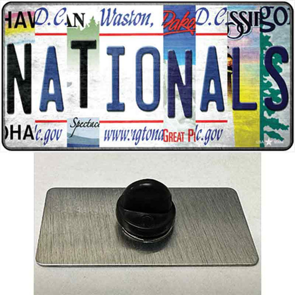 Nationals Strip Art Wholesale Novelty Metal Hat Pin Tag