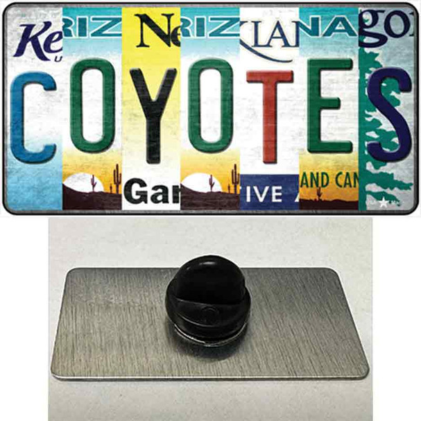 Coyotes Strip Art Wholesale Novelty Metal Hat Pin Tag