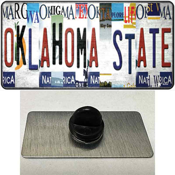 Oklahoma State Strip Art Wholesale Novelty Metal Hat Pin Tag