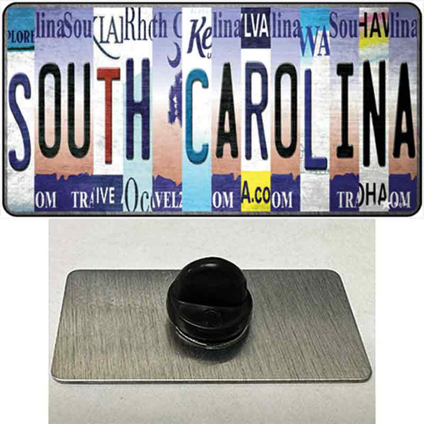 South Carolina Strip Art Wholesale Novelty Metal Hat Pin Tag