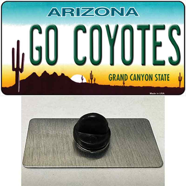 Go Coyotes Wholesale Novelty Metal Hat Pin Tag