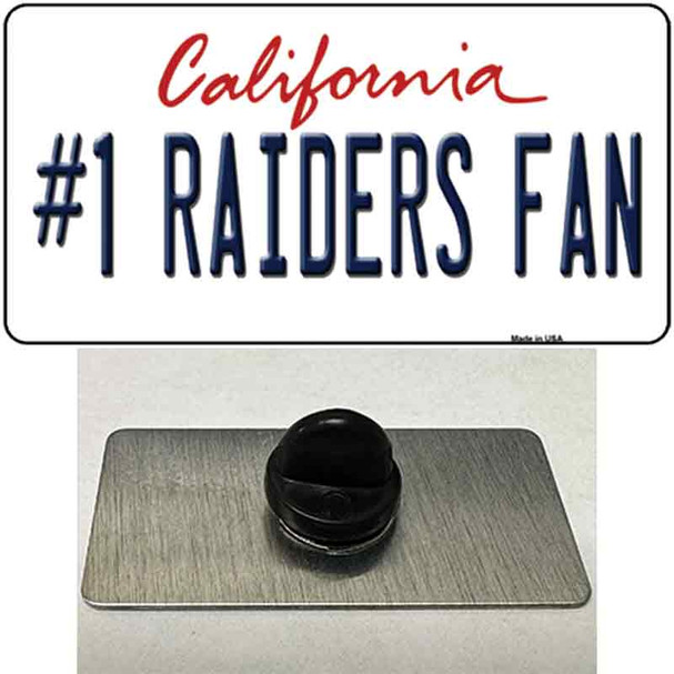 Number 1 Raiders Fan Wholesale Novelty Metal Hat Pin Tag