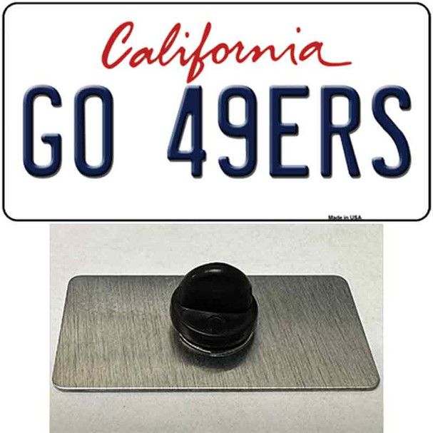 Go 49ers Wholesale Novelty Metal Hat Pin Tag