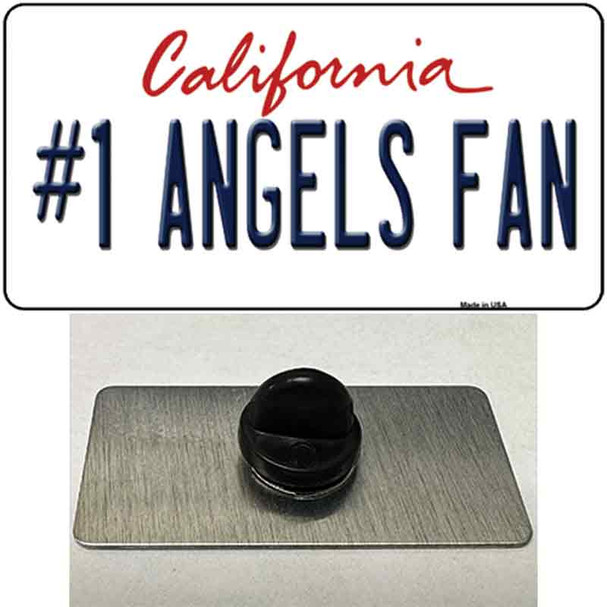 Number 1 Angels Fan Wholesale Novelty Metal Hat Pin Tag