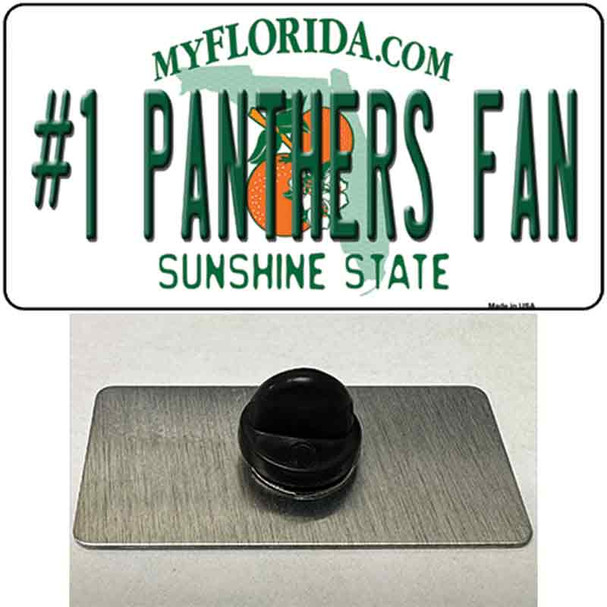 Number 1 Panthers Fan Wholesale Novelty Metal Hat Pin Tag