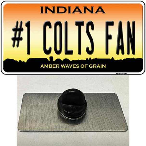 Number 1 Colts Fan Wholesale Novelty Metal Hat Pin Tag