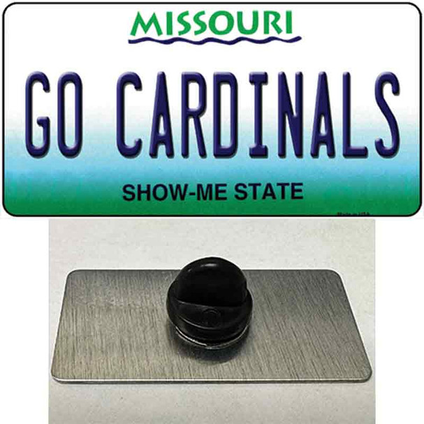 Missouri Plate Go Cardinals Wholesale Novelty Metal Hat Pin Tag