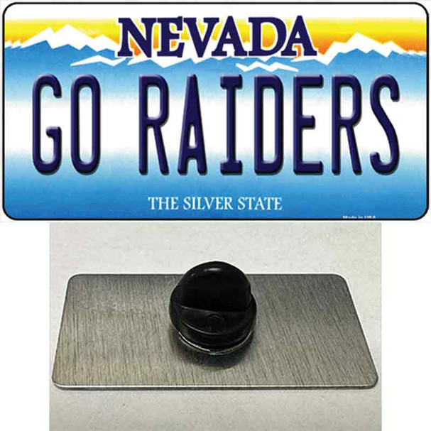 Go Raiders Nevada Wholesale Novelty Metal Hat Pin Tag