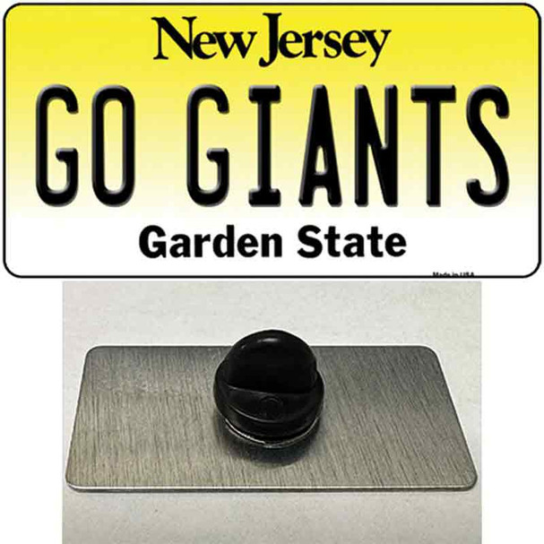 New Jersey Go Giants Wholesale Novelty Metal Hat Pin Tag