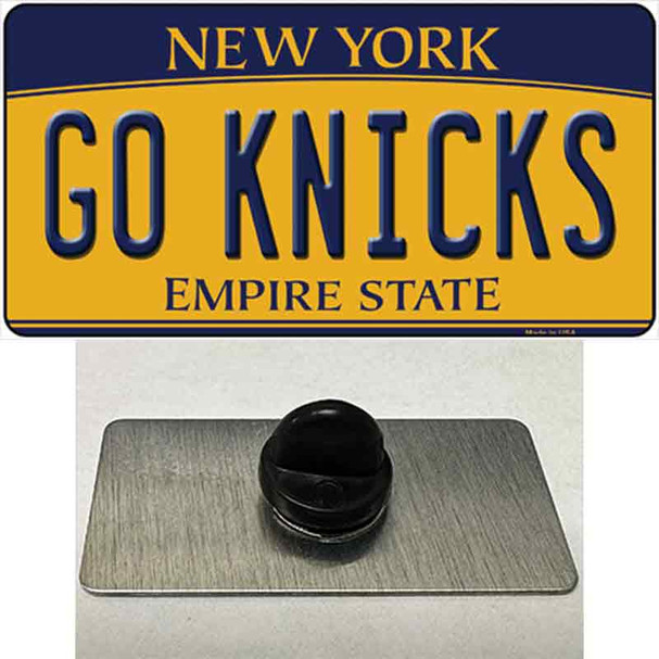 Go Knicks Wholesale Novelty Metal Hat Pin Tag