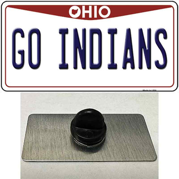 Go Indians Wholesale Novelty Metal Hat Pin Tag