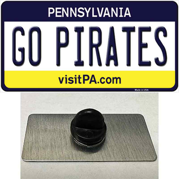 Go Pirates Wholesale Novelty Metal Hat Pin Tag