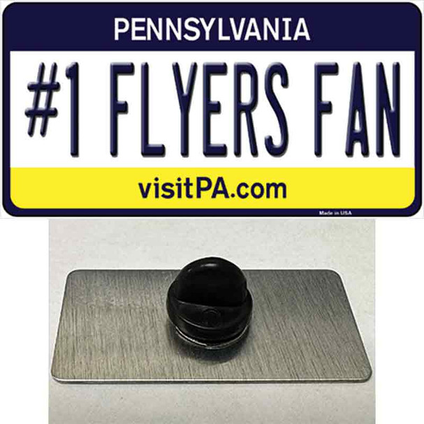 Number 1 Flyers Fan Wholesale Novelty Metal Hat Pin Tag