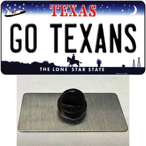 Go Texans Wholesale Novelty Metal Hat Pin Tag
