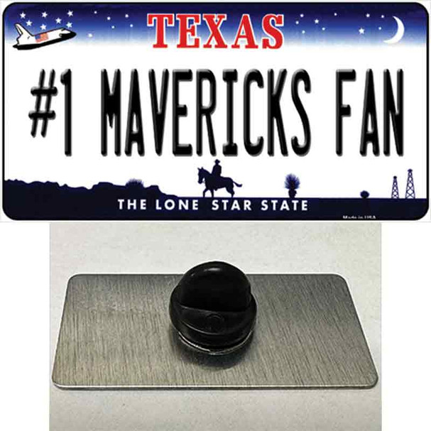 Number 1 Mavericks Fan Wholesale Novelty Metal Hat Pin Tag