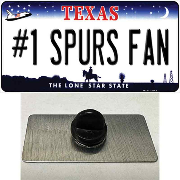 Number 1 Spurs Fan Wholesale Novelty Metal Hat Pin Tag