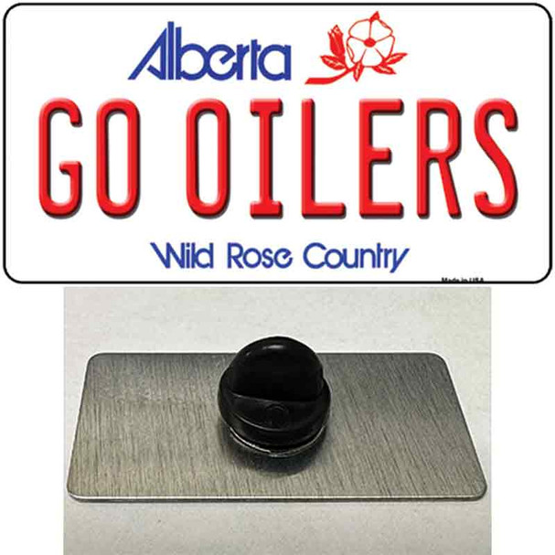 Go Oilers Wholesale Novelty Metal Hat Pin Tag