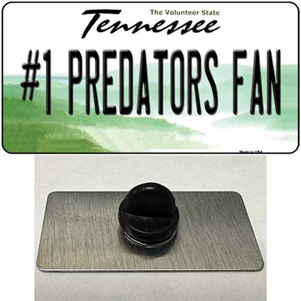 Number 1 Predators Fan Wholesale Novelty Metal Hat Pin Tag