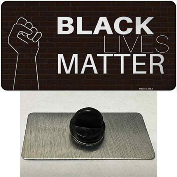 Black Lives Matter Fist Brick Wholesale Novelty Metal Hat Pin Tag