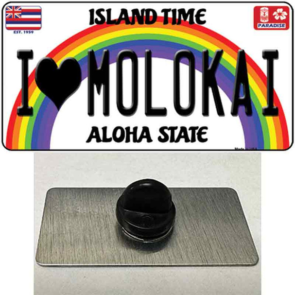 I Heart Molokai Wholesale Novelty Metal Hat Pin Tag