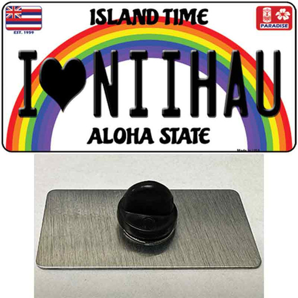 I Heart Niihau Wholesale Novelty Metal Hat Pin Tag