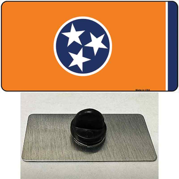 Tennessee Flag Orange Wholesale Novelty Metal Hat Pin Tag